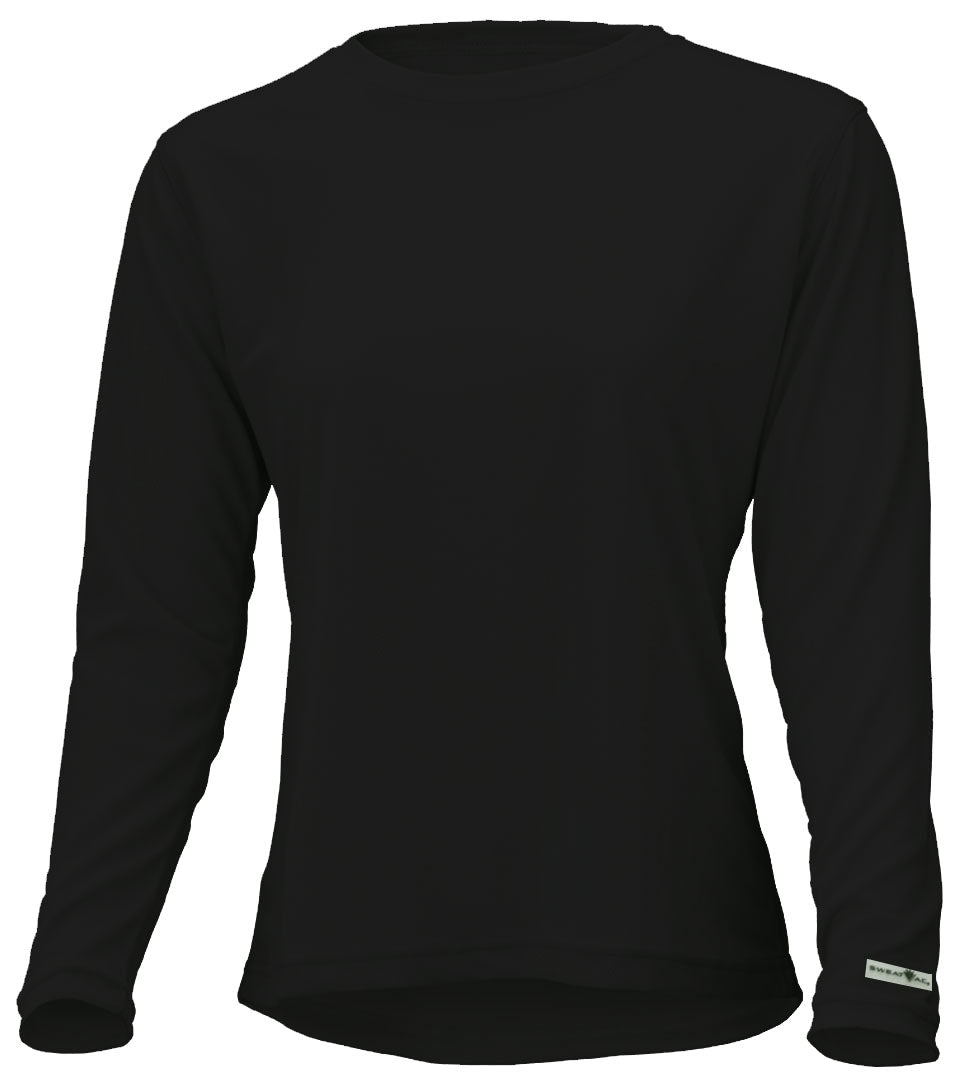 ★DNSR★ Sulpa Washing Shirt Layered Long Sleeve Women's Long-Sleeve Crew Swim Shirt | Certified UPF 50+ – UV
